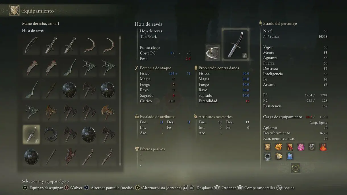 Hoja de revés Elden Ring: Shadow of the Erdtree