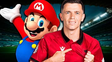 Imagen de Super Mario está presente en la Eurocopa: un jugador de Albania lo lleva en su equipación