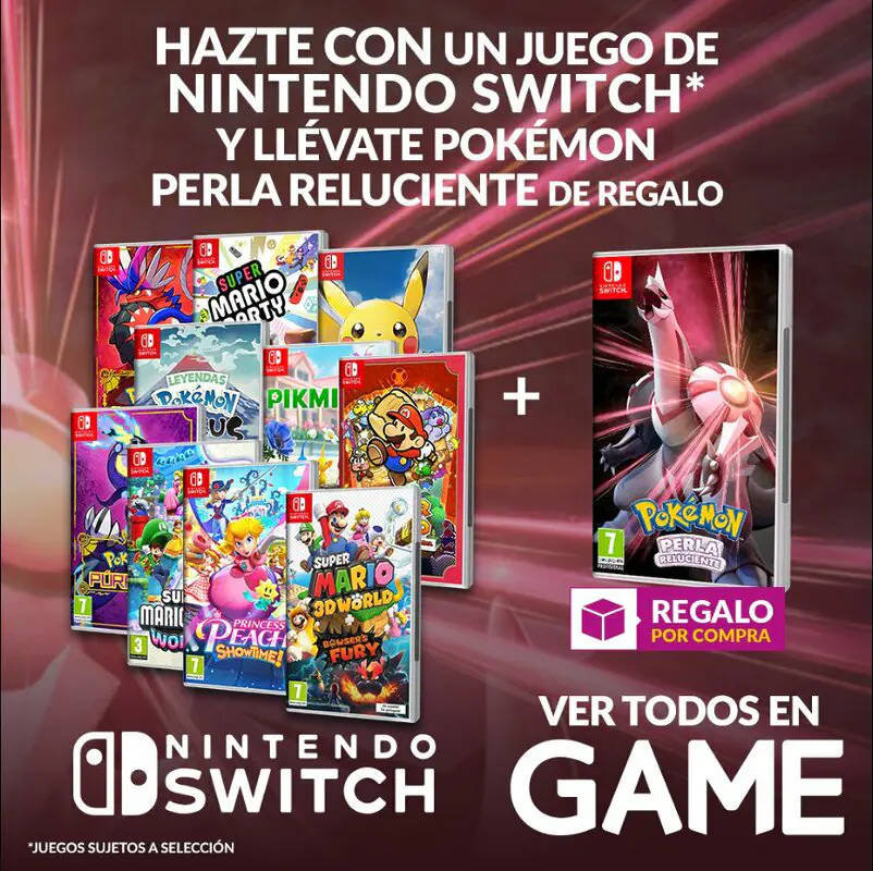 GAME POKÉMON PERLA RELUCIENTE PROMOCIÓN