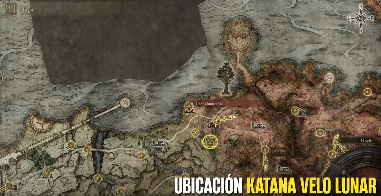 Cómo conseguir la katana Velo Lunar en Elden Ring
