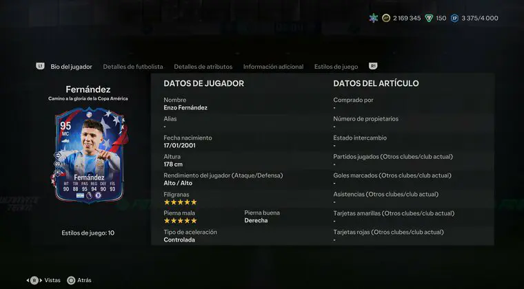 Imagen de EA Sports FC 24: así podemos conseguir el brutal Enzo Fernández Path to Glory (con estrellas 5 y 5)