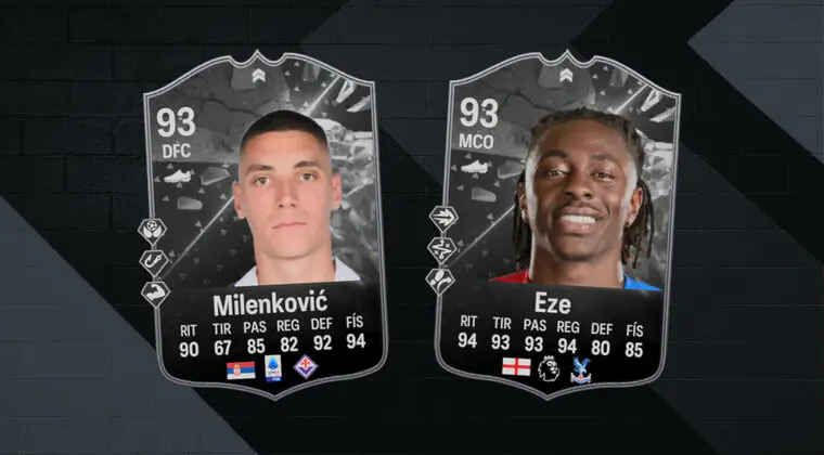 Imagen de EA Sports FC 24: ¿Merecen la pena Eze y Milenkovic Showdown? (Cartas SBC)