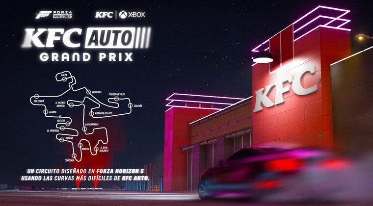 Imagen de El circuito virtual de Forza y KFC con el que podrás ganar hasta 10.000€ mientras te das un atracón de pollo frito