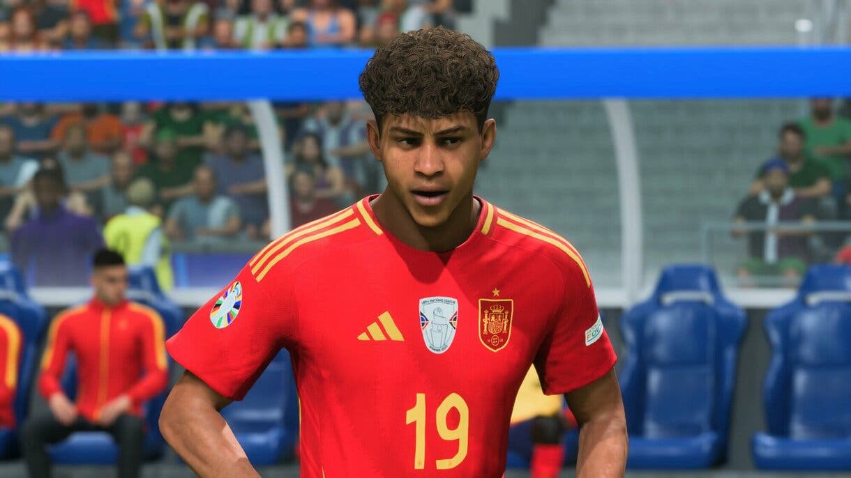 Rostro de Yamal en partido de EA Sports FC 24