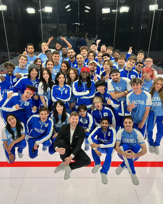 Todos los participantes del vídeo de MrBeast e Ibai