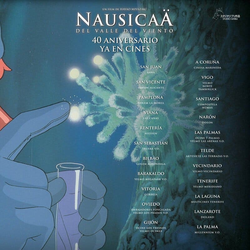 Nausicaa del Valle del Viento listado de cines 4