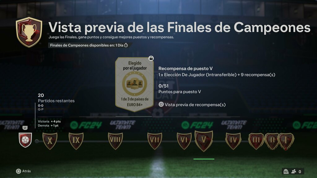 otra vez actualizan las recompensas de champions ea sports fc 24
