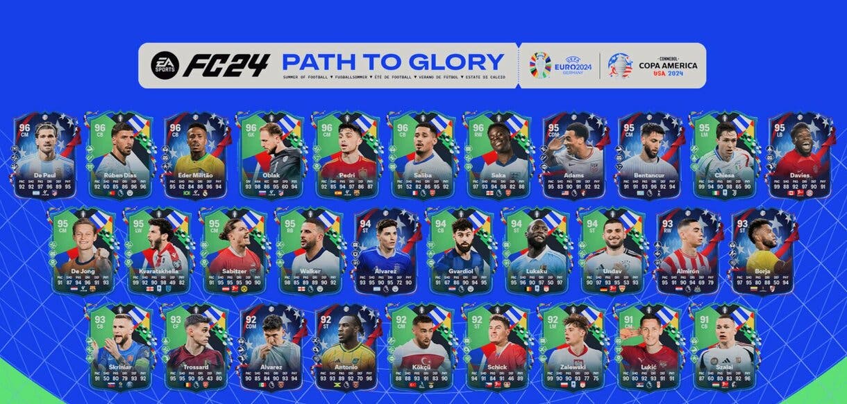 Todas las cartas transferibles del equipo Path to Glory de EA Sports FC 24 Ultimate Team