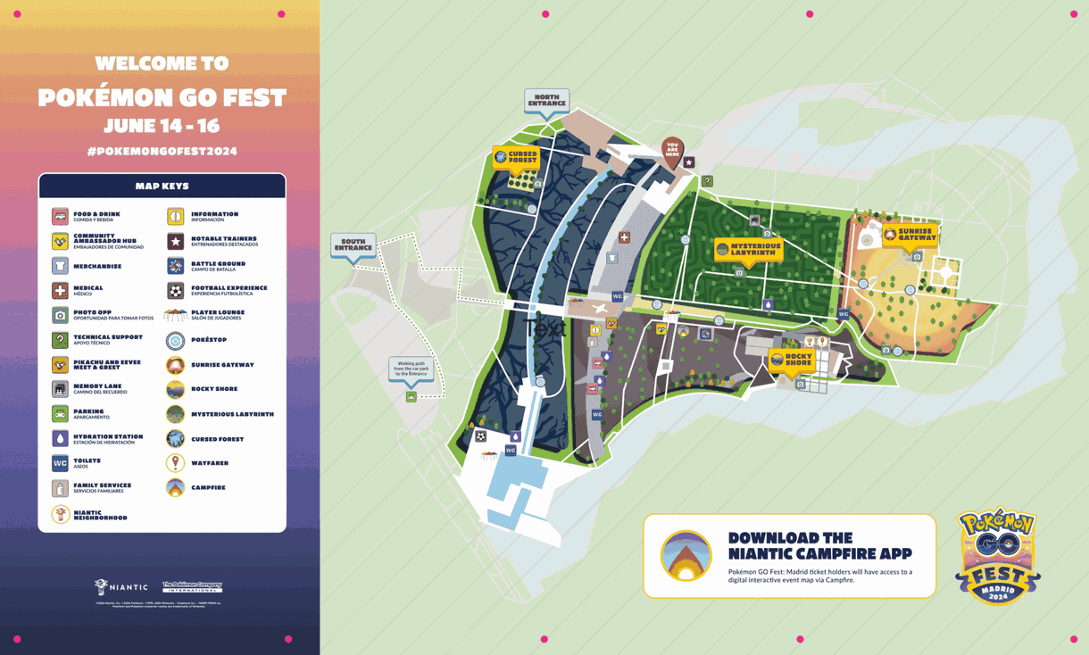 Pokemon GO Fest 2024 Madrid mapa