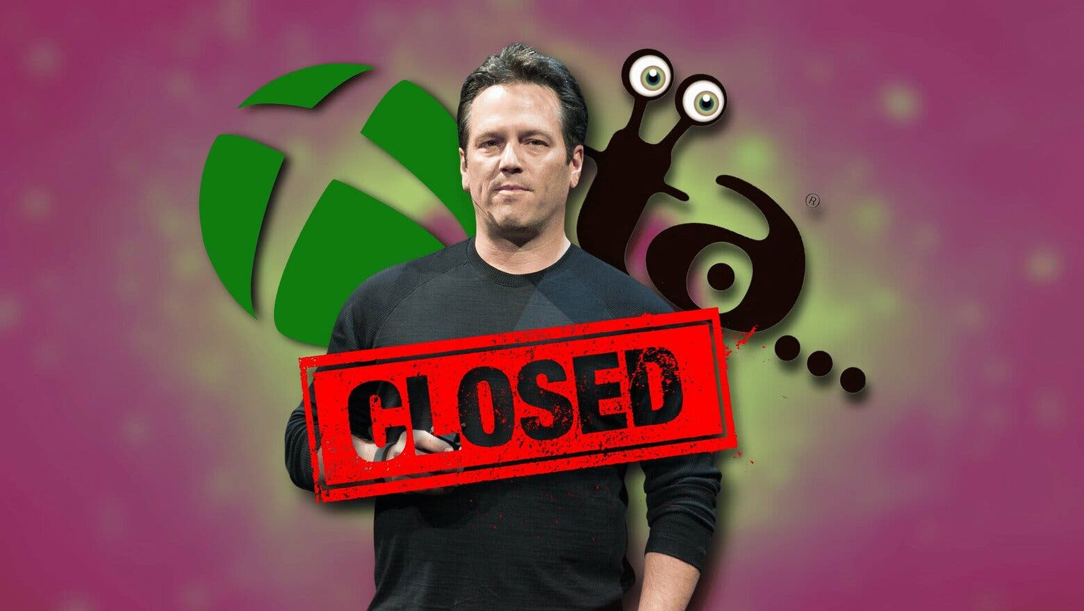 Phil Spencer junto a los logos de Microsoft y Tango