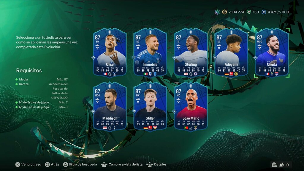 portada evoluciones centrocampistas de la euro ii ea sports fc 24