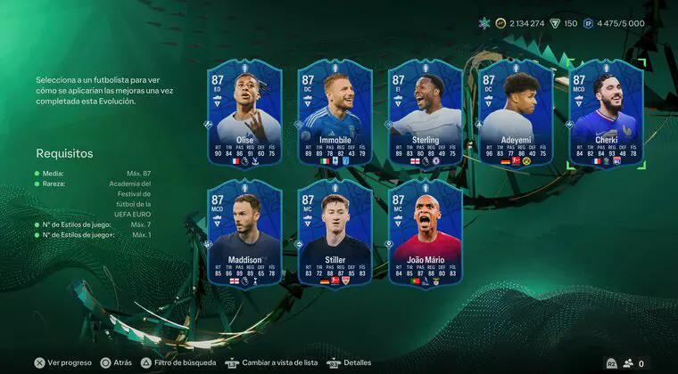 Imagen de EA Sports FC 24: ¿En qué cartas aprovecho las Evoluciones "Centrocampistas de la EURO"?