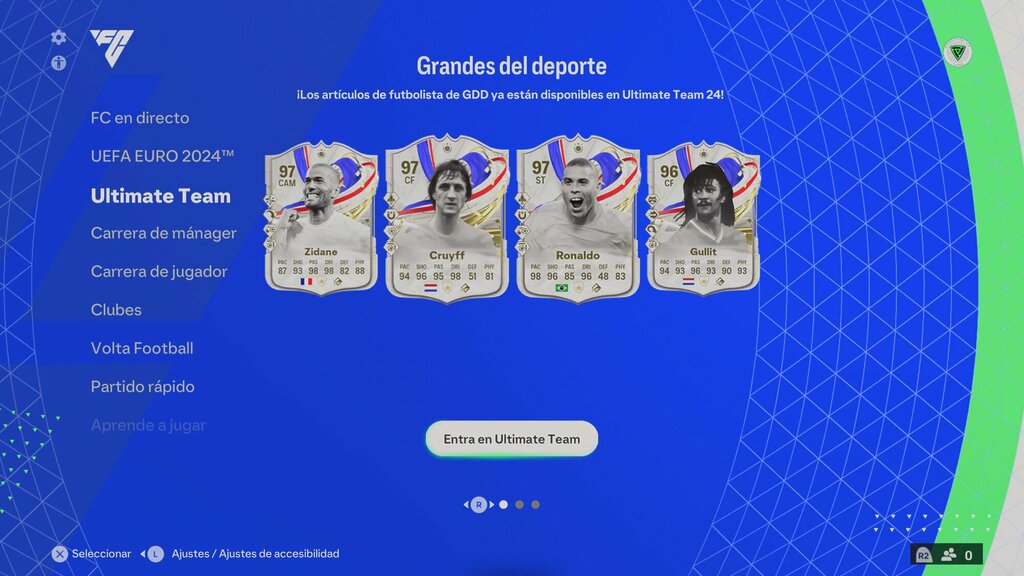 portada greats of the game semana ea sports fc 24