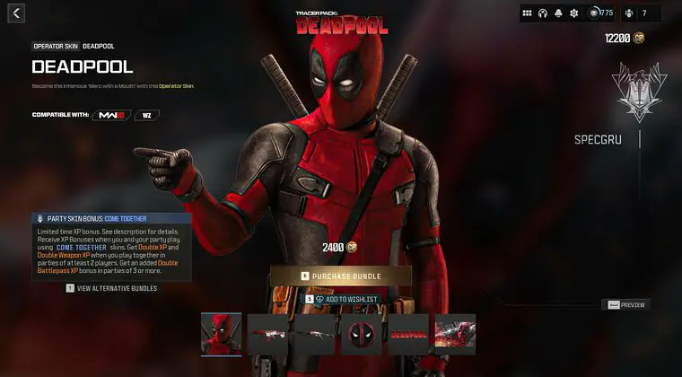 Imagen de Call of Duty estaría preparándose para una colaboración con Deadpool y Lobezno