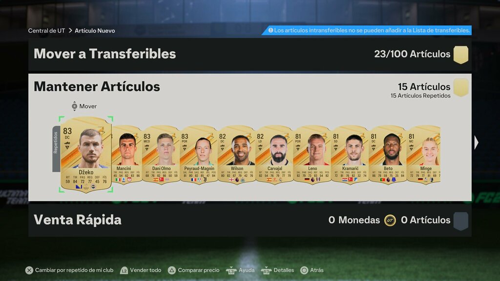 duplicados baul ea sports fc 25 portada