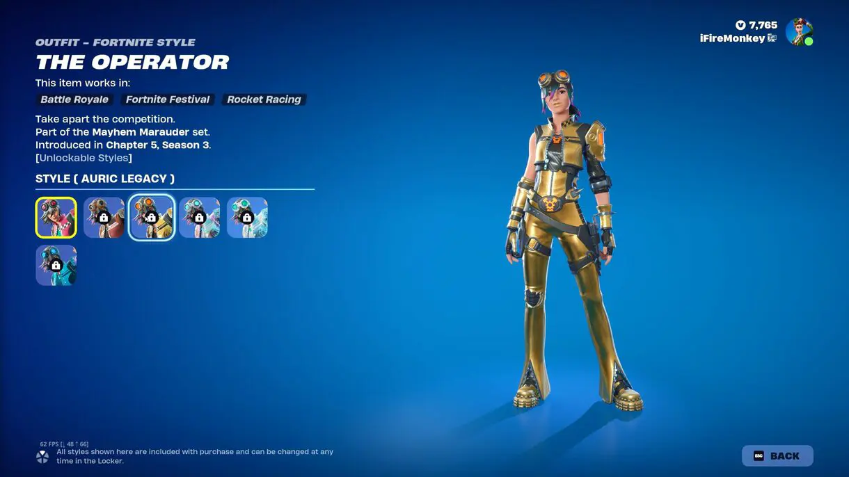 Así es la nueva skin de Club de Fortnite de agosto 2024