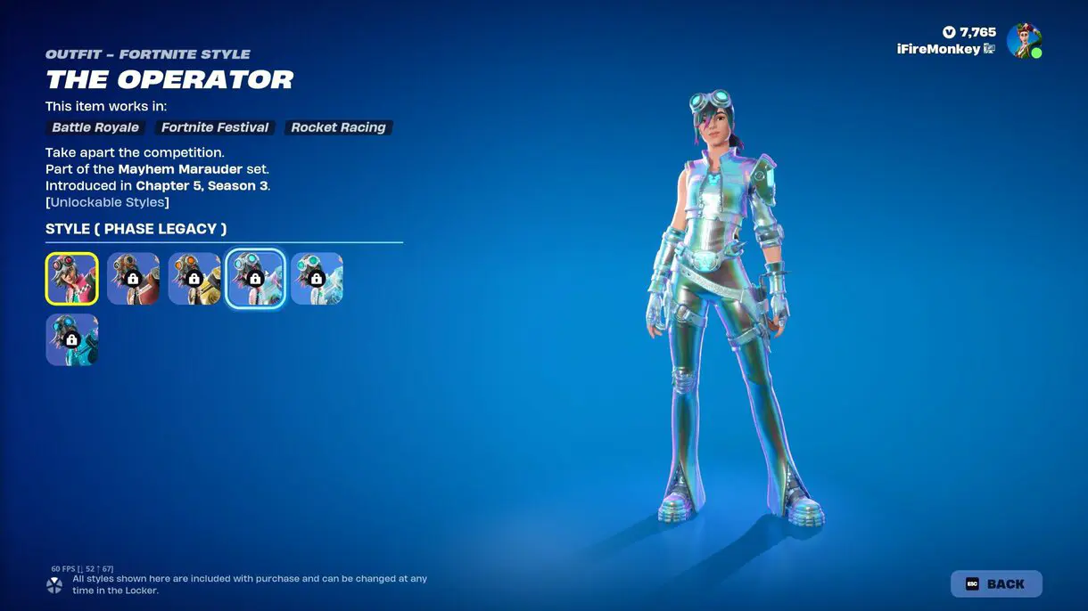 Así es la nueva skin de Club de Fortnite de agosto 2024