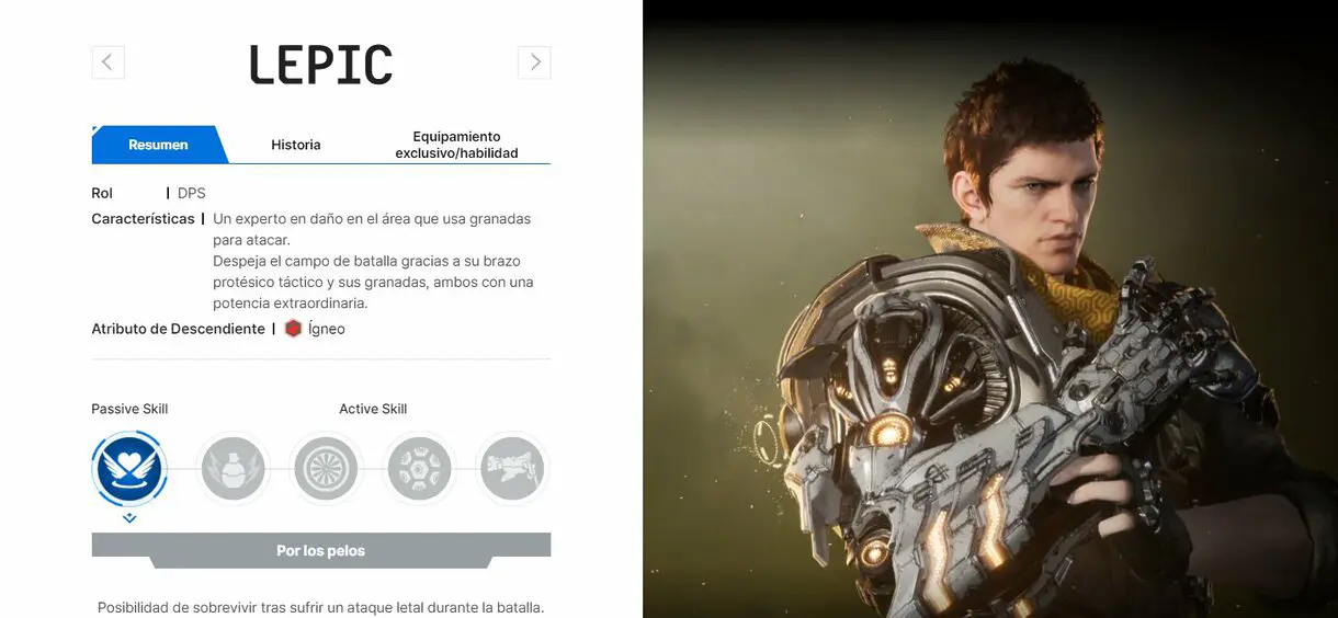 Qué personaje elegir en The First Descendant LEPIC