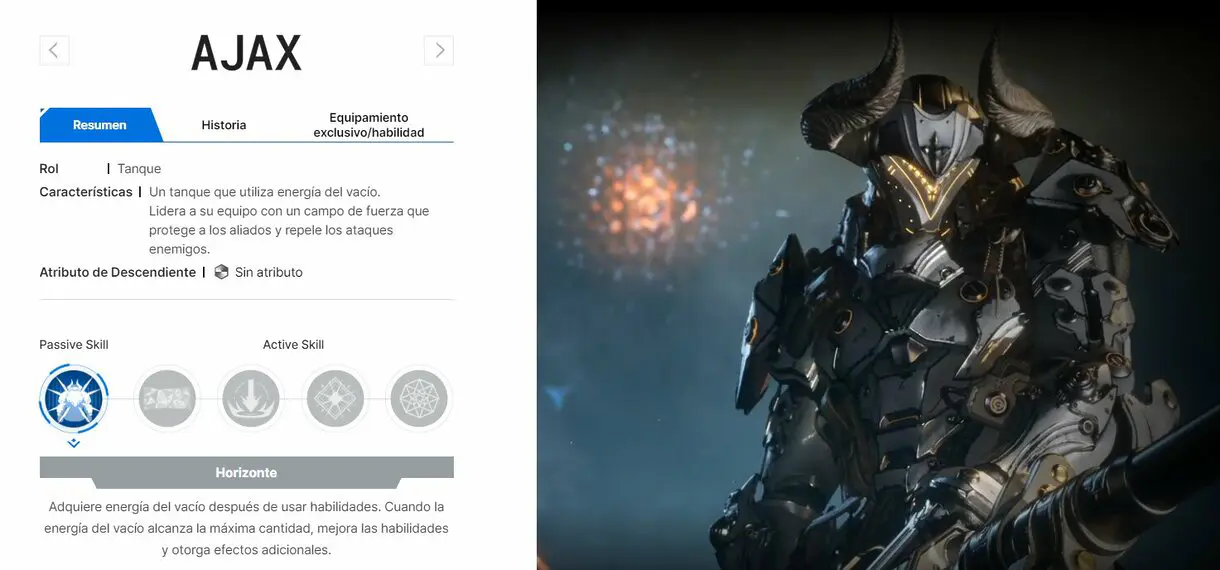 AJAX - Personajes The First Descendant