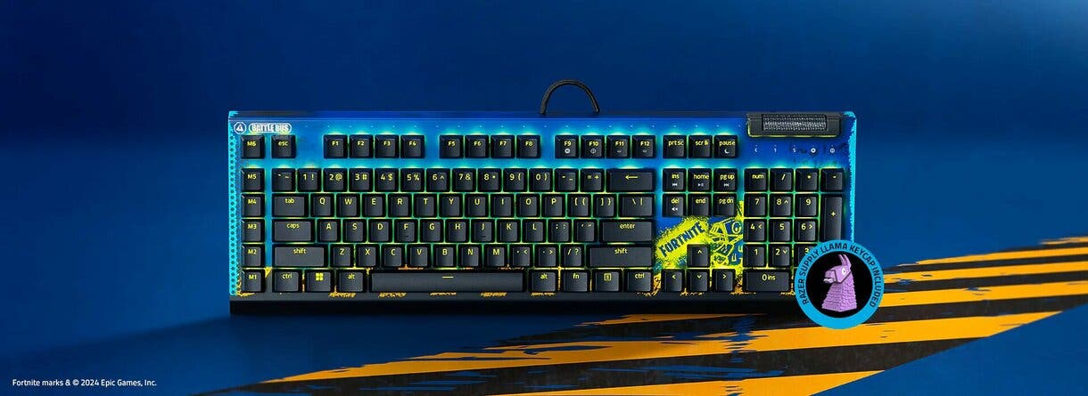 RAZER BLACKWIDOW V4 X – FORTNITE EDITION
