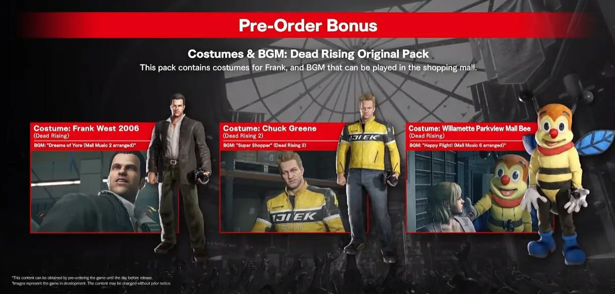 Estos son los bonus de reserva de Dead Rising Deluxe Remaster