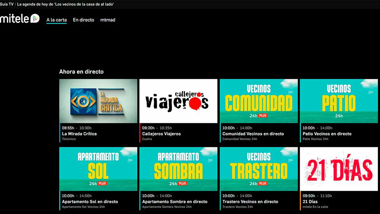 Mitele Telecinco en Directo