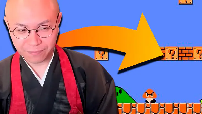 Monje budista se pasa Super Mario