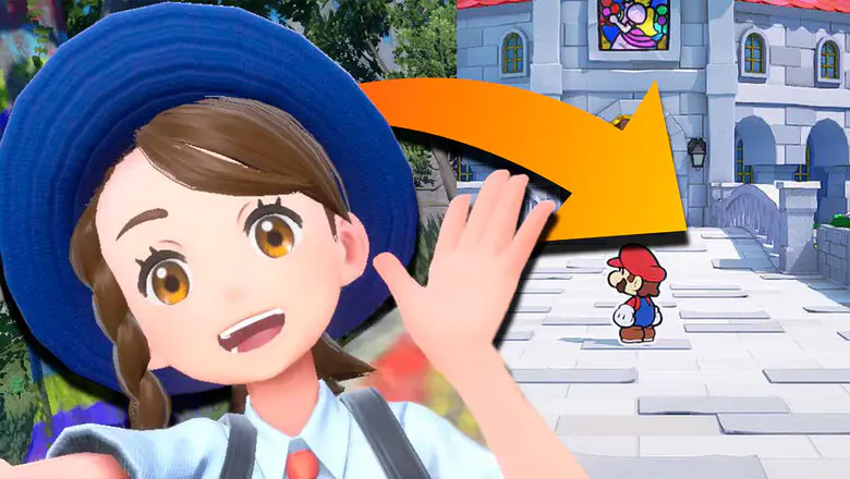 Crean un crossover entre Pokémon y Paper Mario