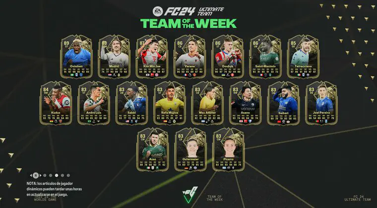 Imagen de Así sería el diseño de las cartas IF del TOTW en EA Sports FC 25 (filtración)
