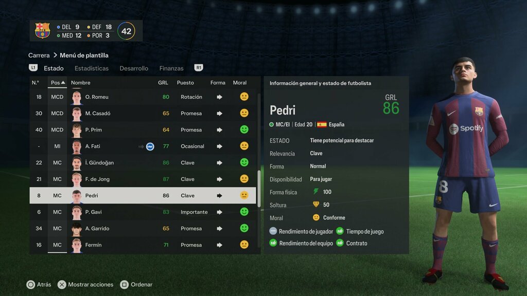 portada planes de desarrollo barcelona carrera de manager ea sports fc 24