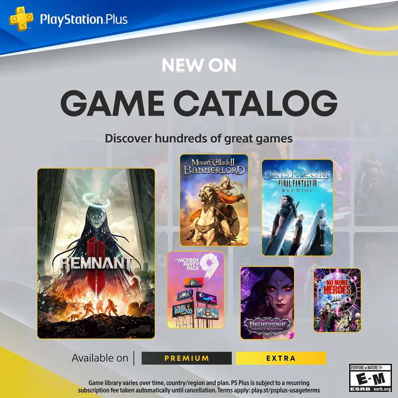 PS Plus Extra y Premium revelan los juegos de julio 2024