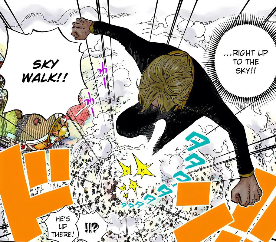 one piece sanji tecnicas