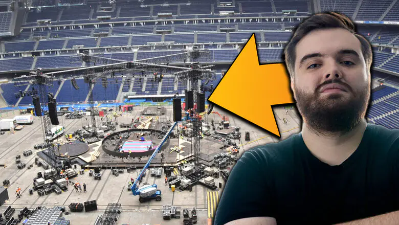 Así se prepara el Santiago Bernabéu para La Velada del Año 4: montaje del ring y del escenario