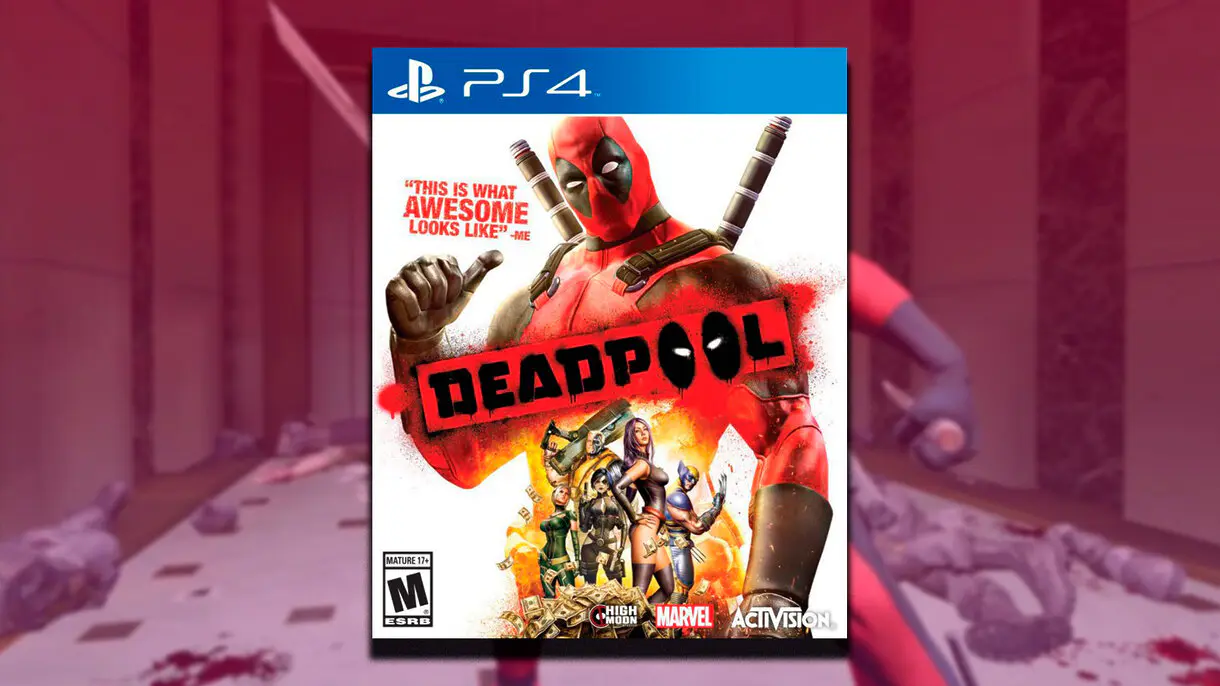 Así era la carátula del juego de Deadpool