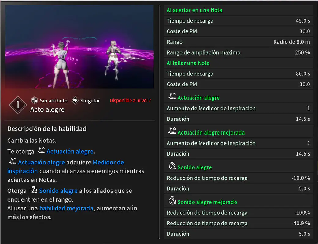 Acto alegre habilidad Luna The First Descendant