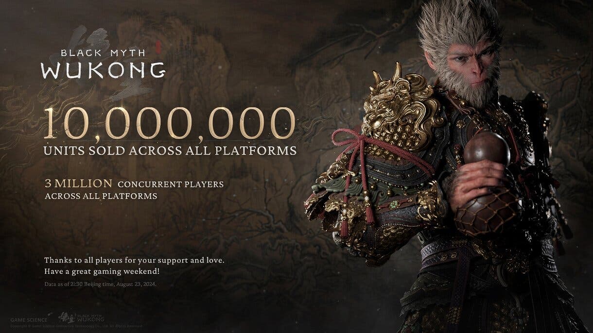 Black Myth: Wukong revela sus primeras cifras de ventas