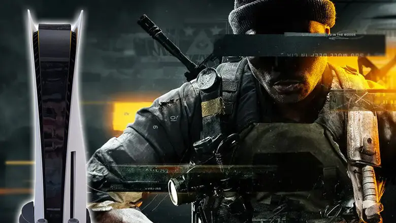Arte oficial de Call of duty Black Ops 6 con una PS5