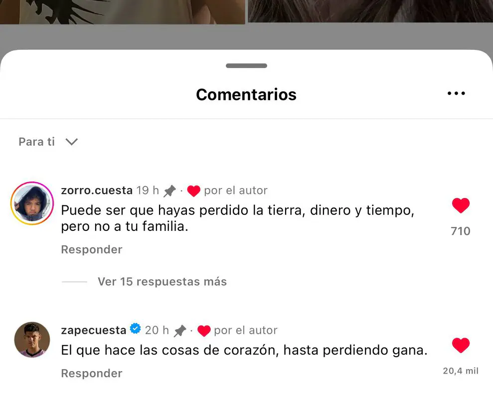 Frank cuesta recibe el apoyo de sus hijos