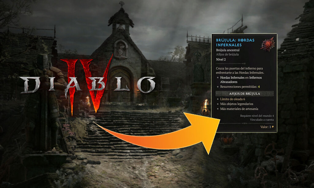 Cómo conseguir y mejorar las Brújulas Infernales en Diablo 4