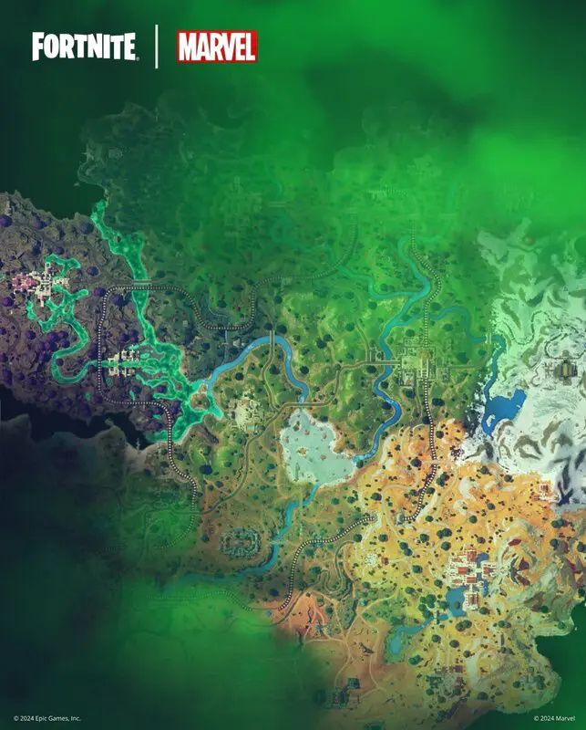 Teaser del mapa de la Temporada 4 de Fortnite