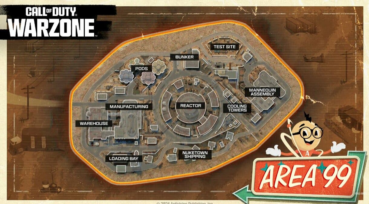 Area 99, el nuevo mapa de Warzone y Black Ops 6