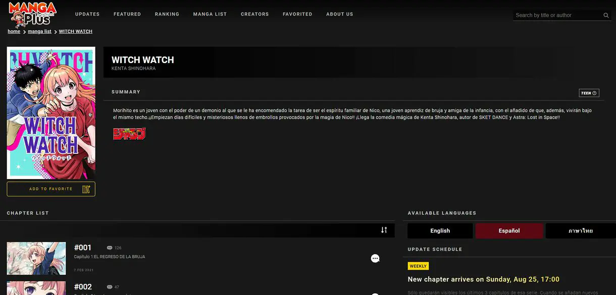 witch watch manga