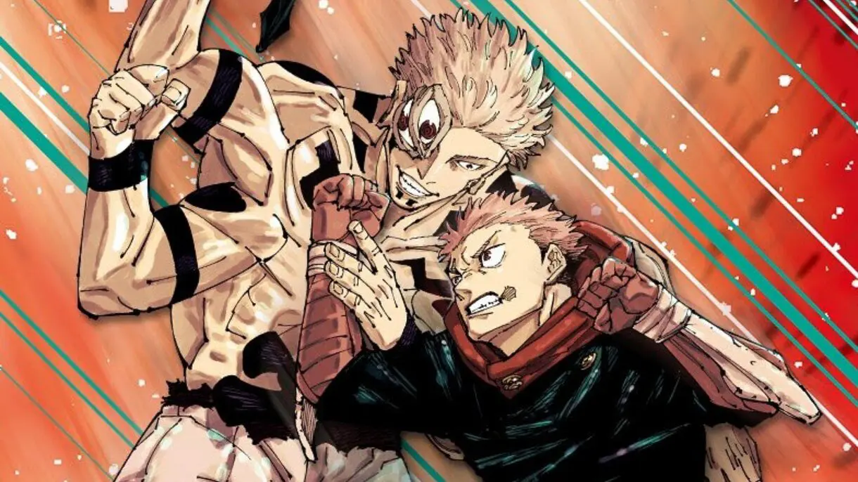Sukuna y Yuji peleando