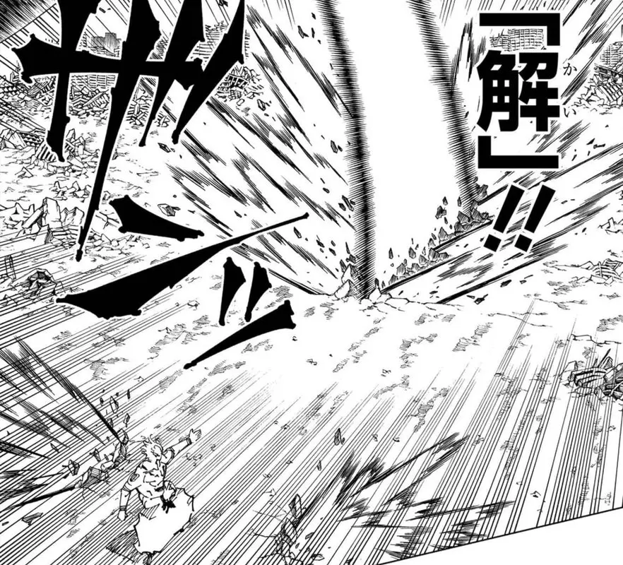 Sukuna usando World Cutting Slash