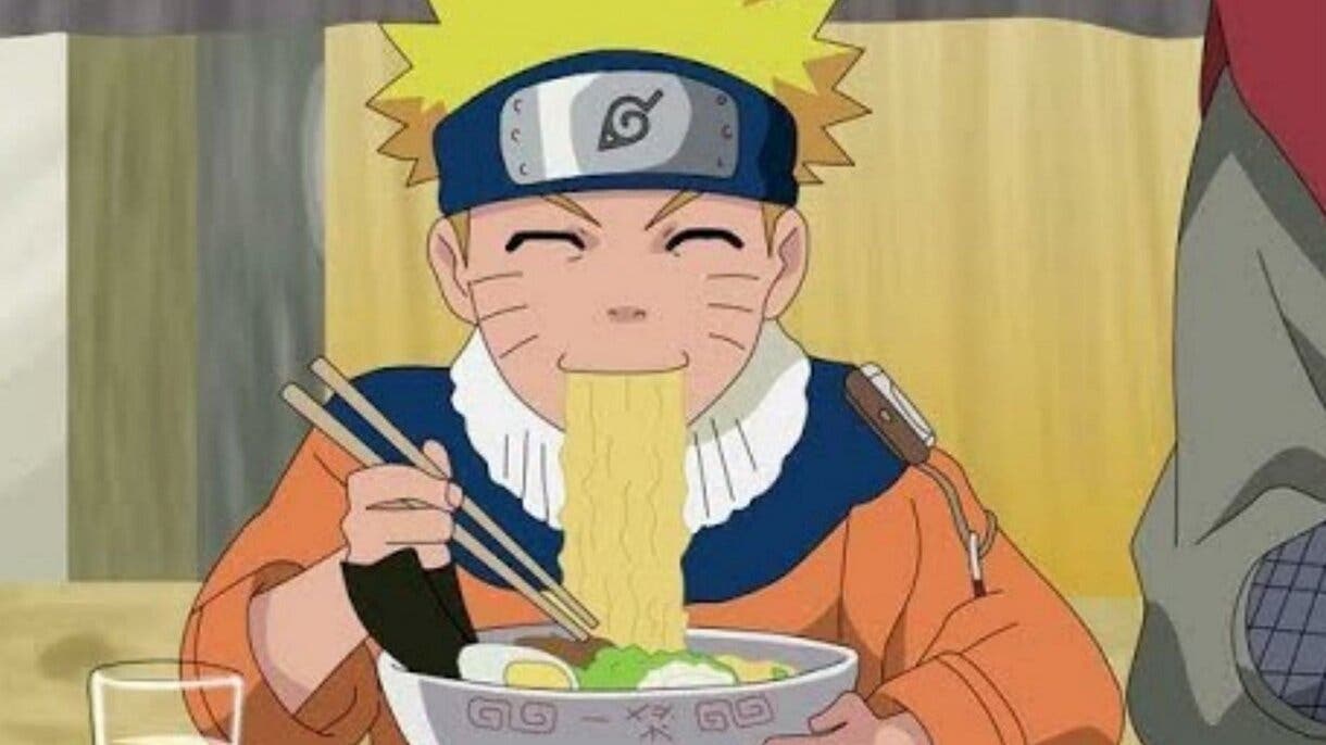 Naruto comiendo ramen