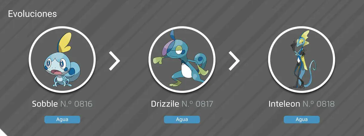 Pokemon linea evolutiva Sobble