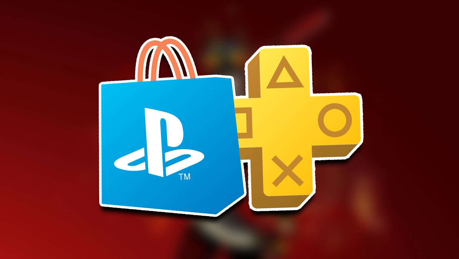 Los logos de PS Plus y PS Store entrecruzados