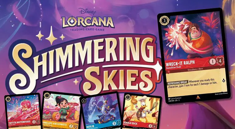 Imagen de Lorcana: Shimmering Skies, la nueva expansión del famoso juego de cartas, ya disponible