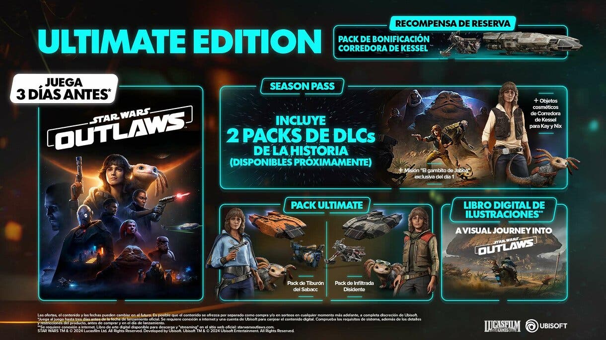 Star Wars Outlaws: así es su edición ULTIMATE