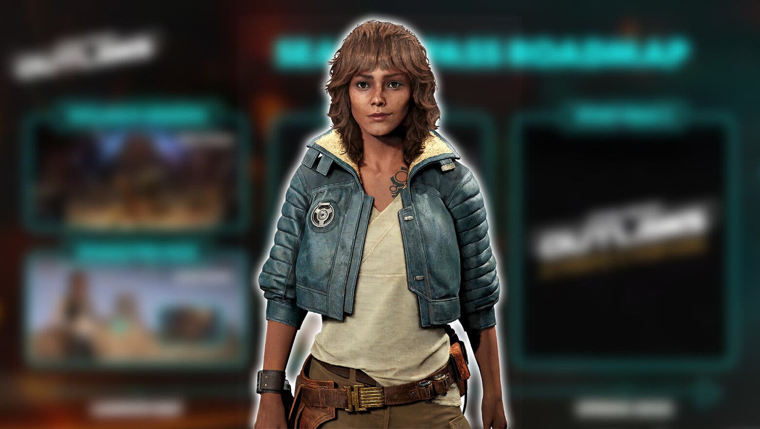 Render de Kay Vess, protagonista de Star Wars Outlaws